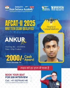 Qualifier AFCAT II 2025 Written Examination Result