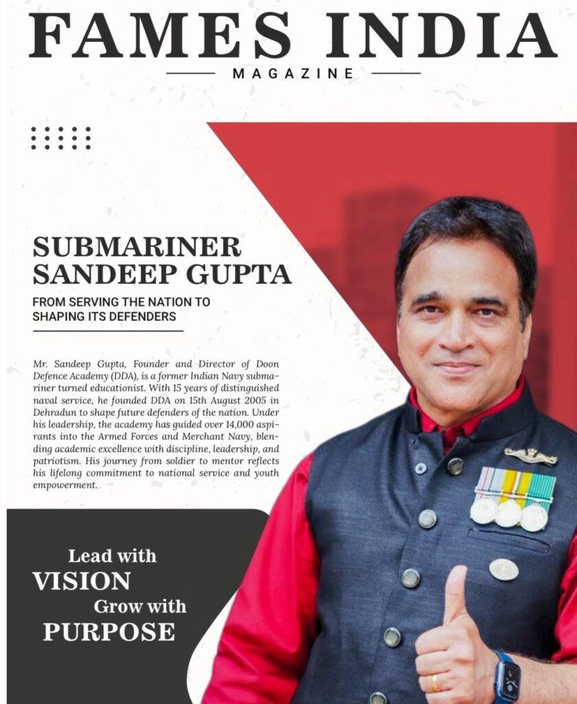 India’s leading magazine “FAMES INDIA