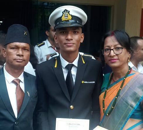 Ayush Lohar Selected in merchant navy