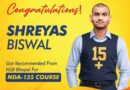 Recommended Candidate Shreyas Biswal NDA-155 Course